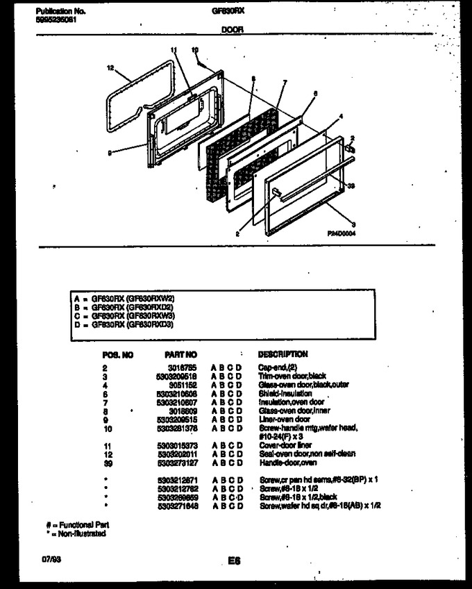 Diagram for GF630RXD3