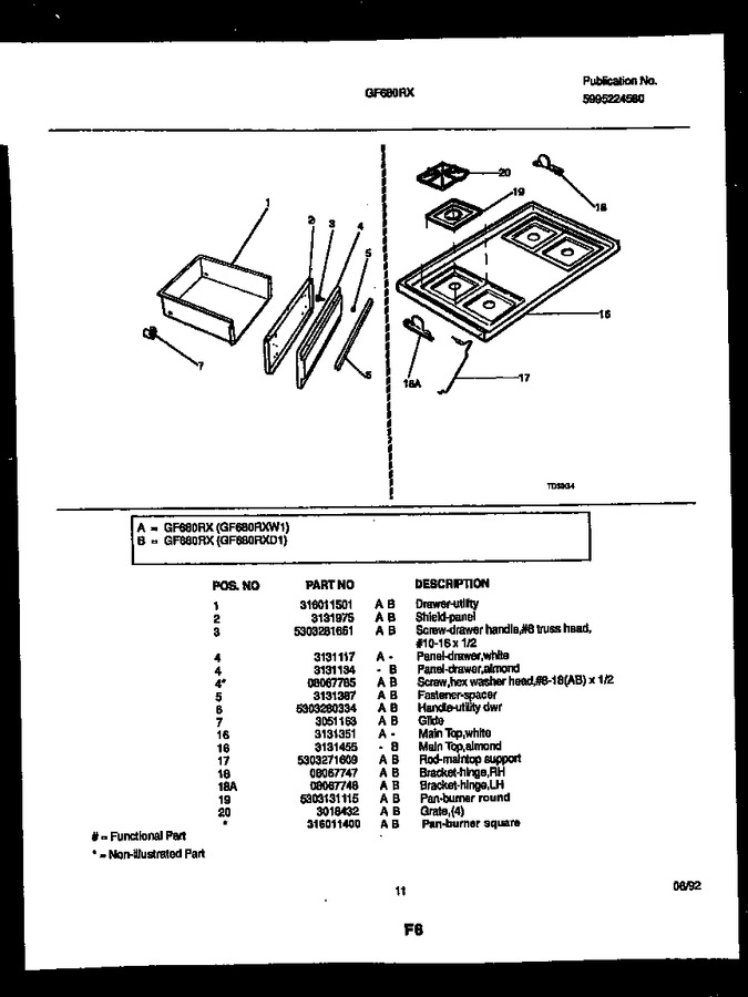 Diagram for GF680RXW1