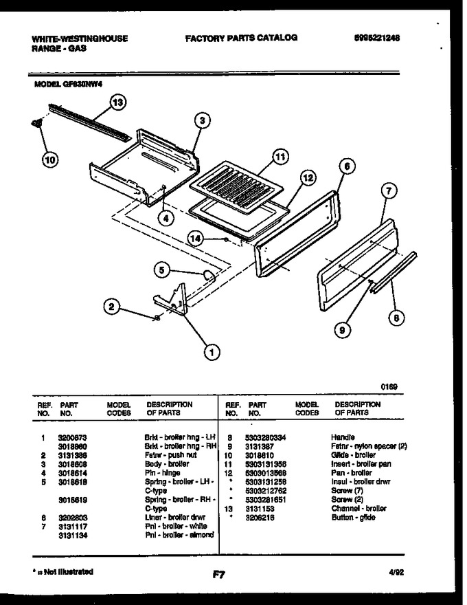 Diagram for GF830NW4