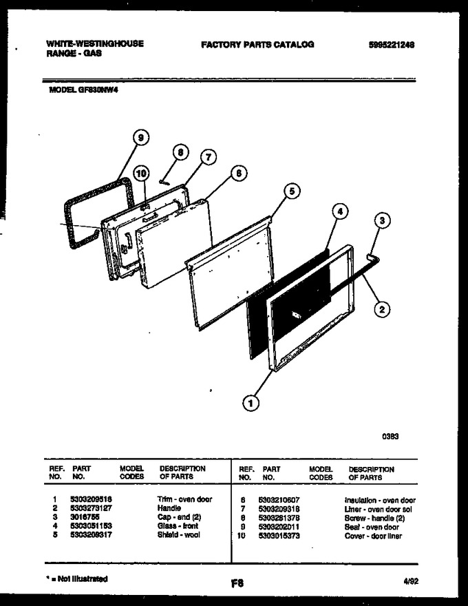 Diagram for GF830ND4