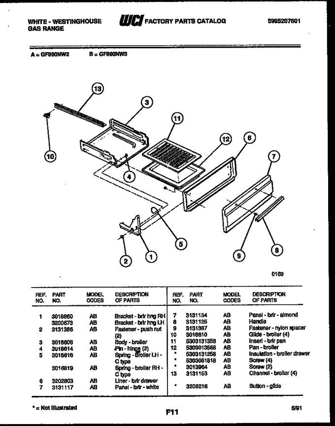 Diagram for GF860NW3