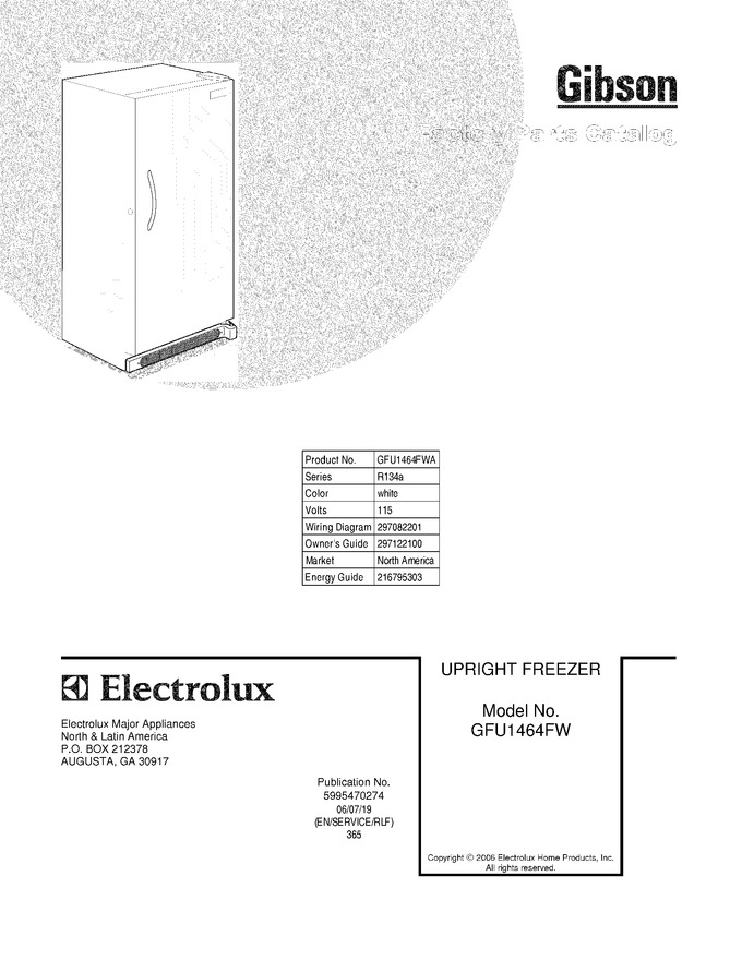 Diagram for GFU1464FWA