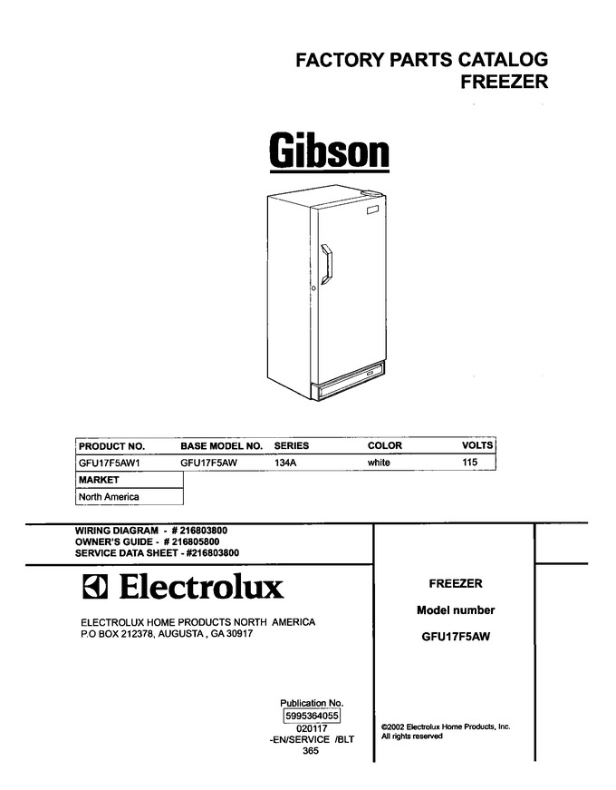 Diagram for GFU17F5AW1