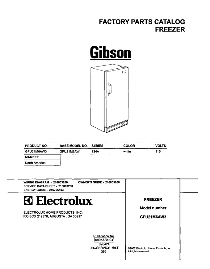 Diagram for GFU21M6AW3