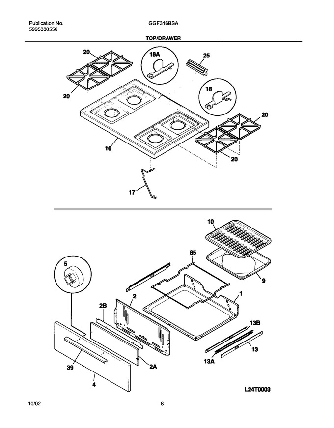 Diagram for GGF316BSA