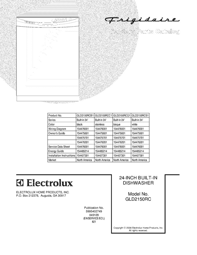 Diagram for GLD2150RCS1