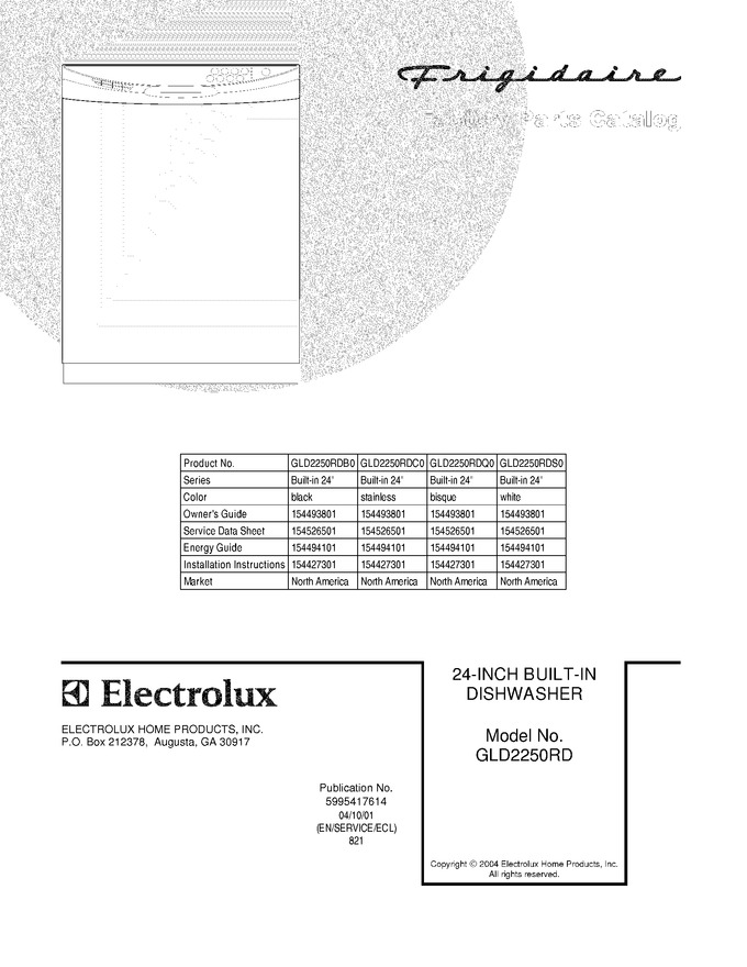 Diagram for GLD2250RDQ0