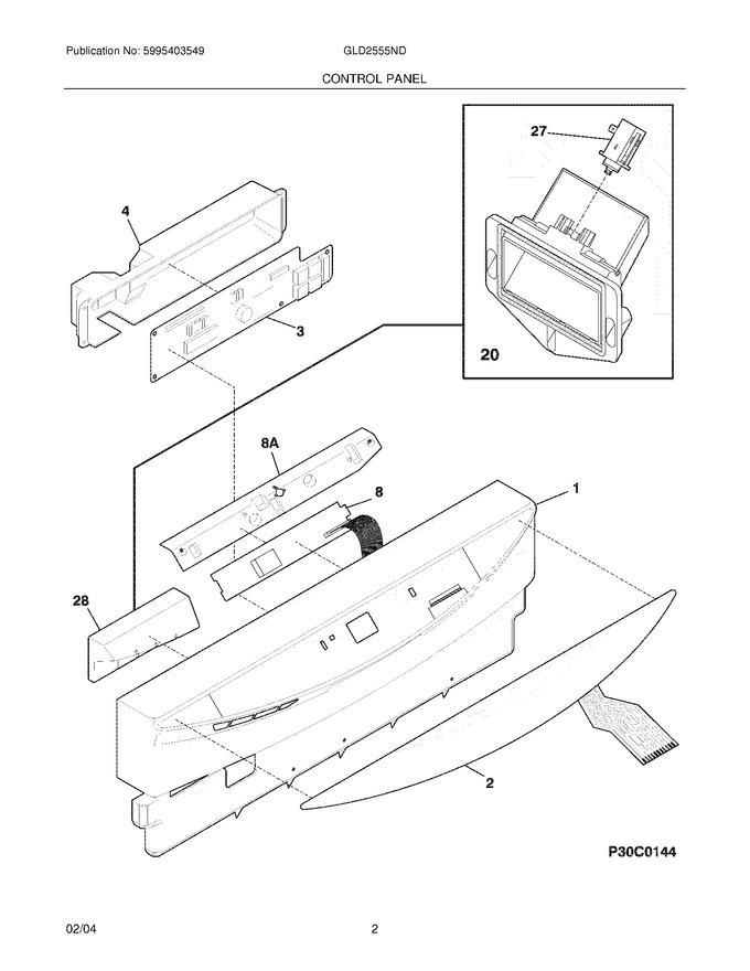 Diagram for GLD2555NDB0