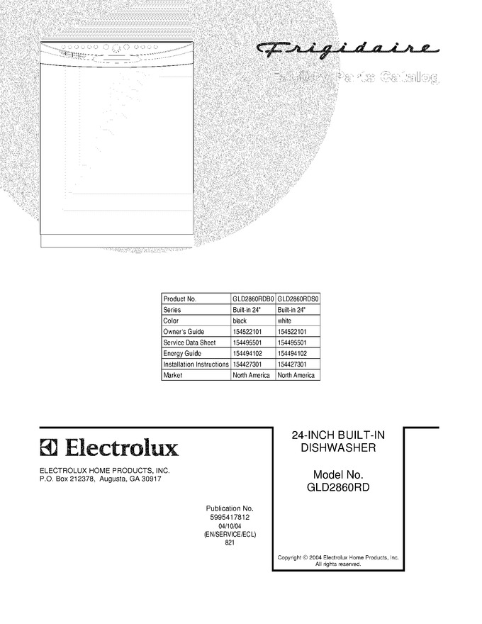 Diagram for GLD2860RDS0