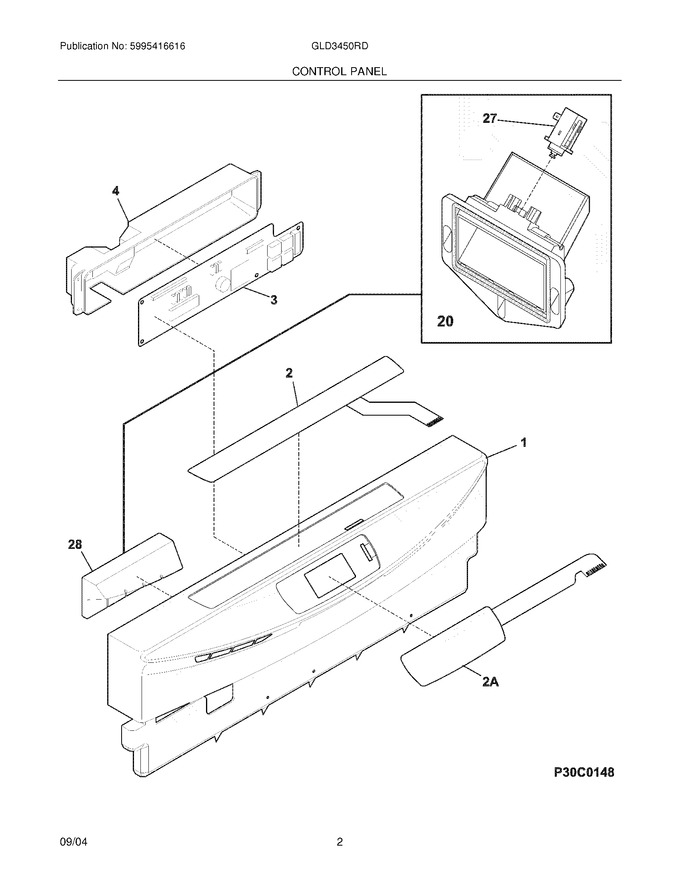 Diagram for GLD3450RDQ0