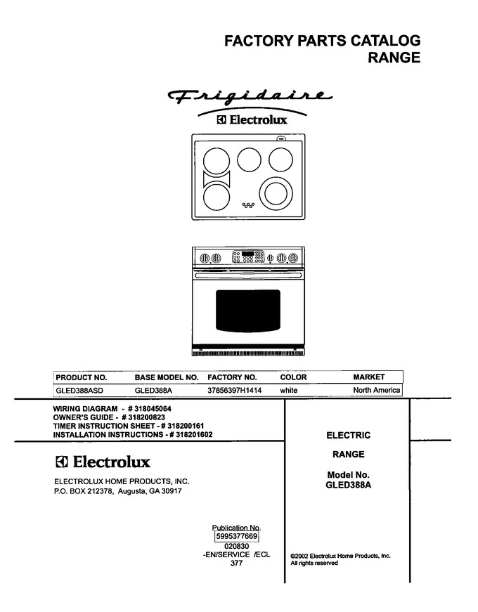 Diagram for GLED388ASD