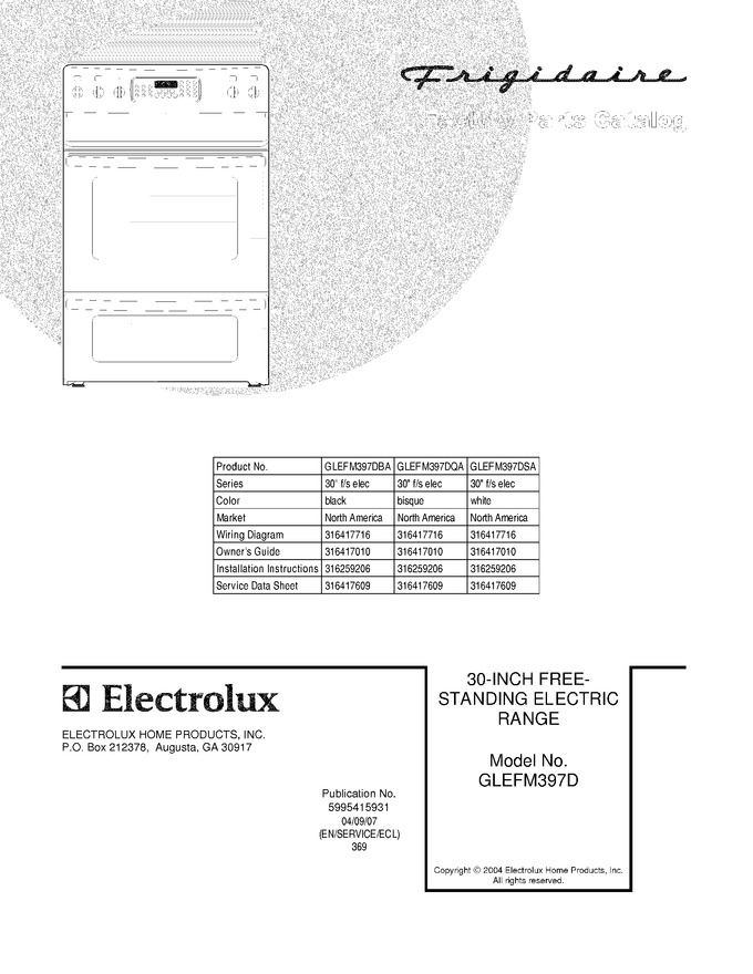 Diagram for GLEFM397DQA