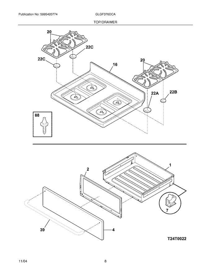 Diagram for GLGF376DCA