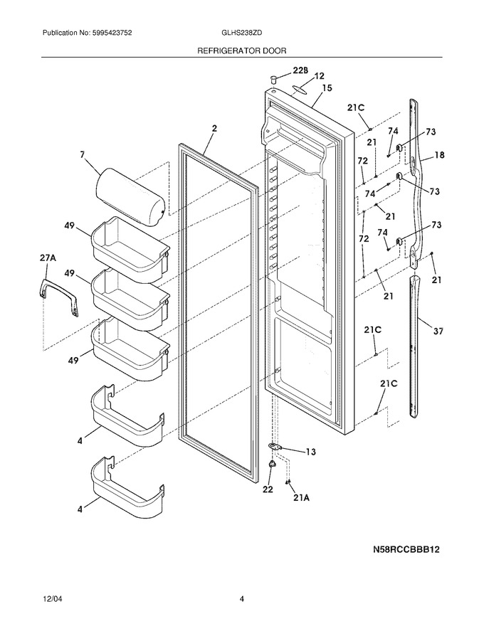 Diagram for GLHS238ZDS9