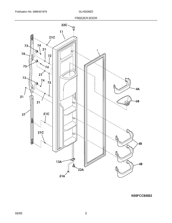 Diagram for GLHS238ZDW8