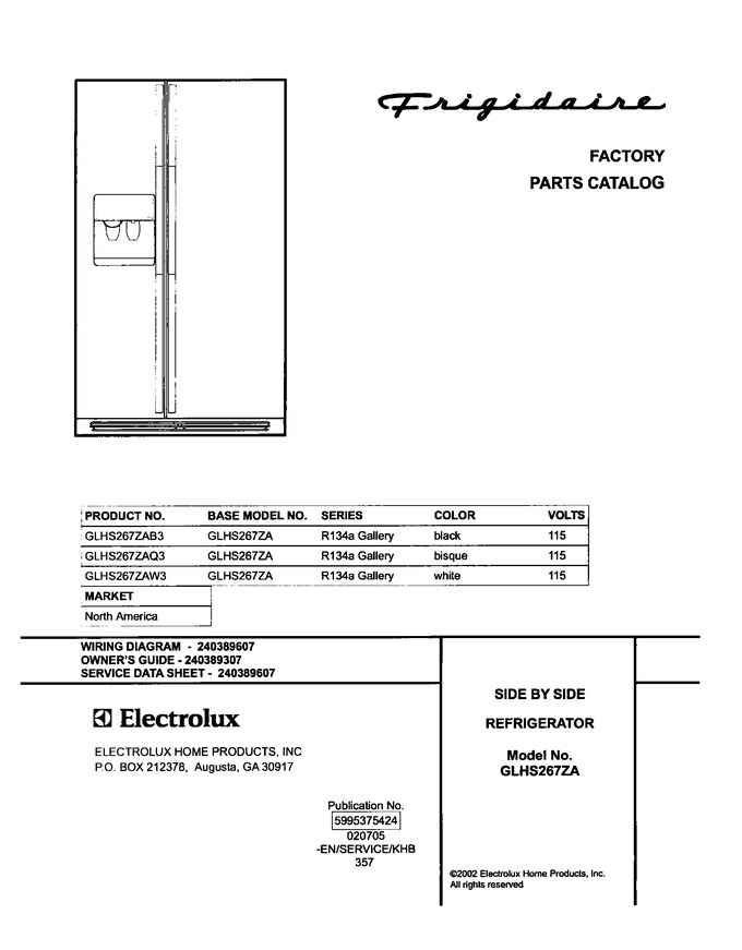 Diagram for GLHS267ZAQ3