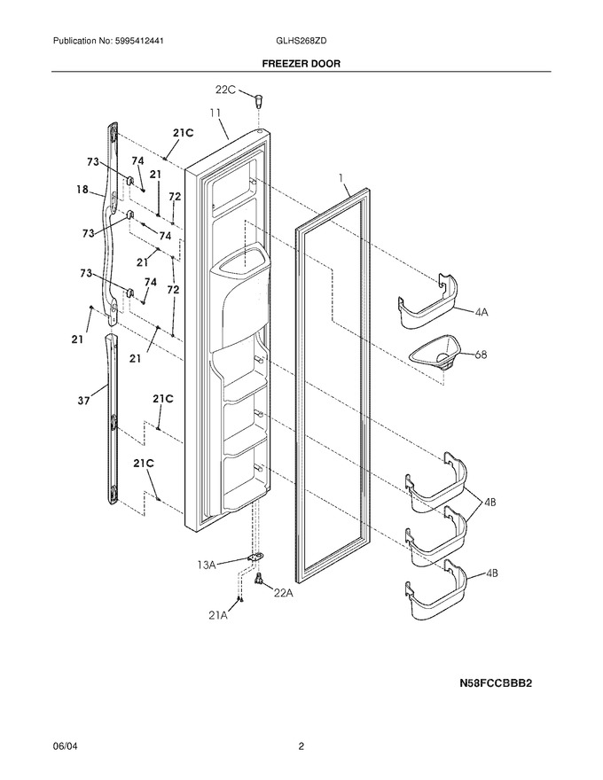 Diagram for GLHS268ZDW0