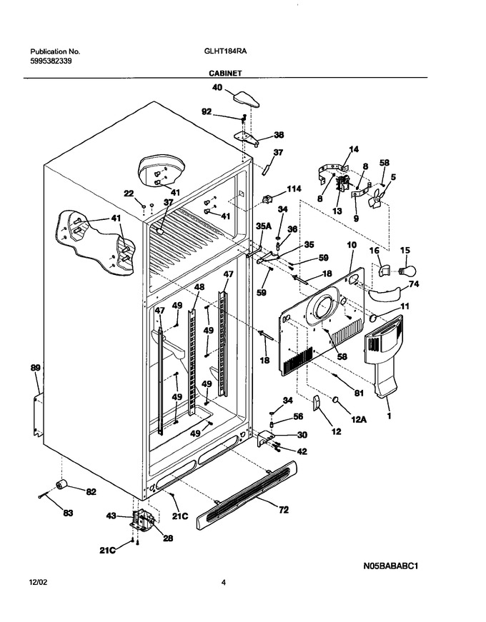 Diagram for GLHT184RAQ4