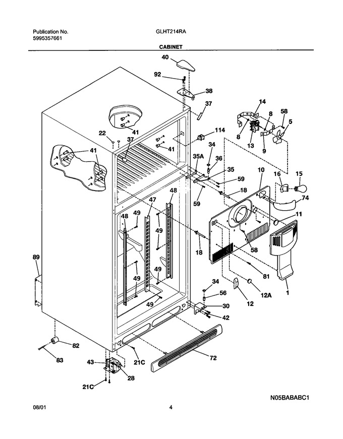 Diagram for GLHT214RAW0