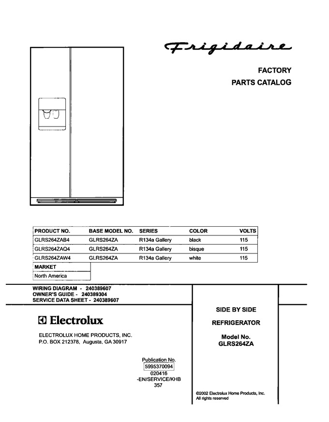 Diagram for GLRS264ZAQ4