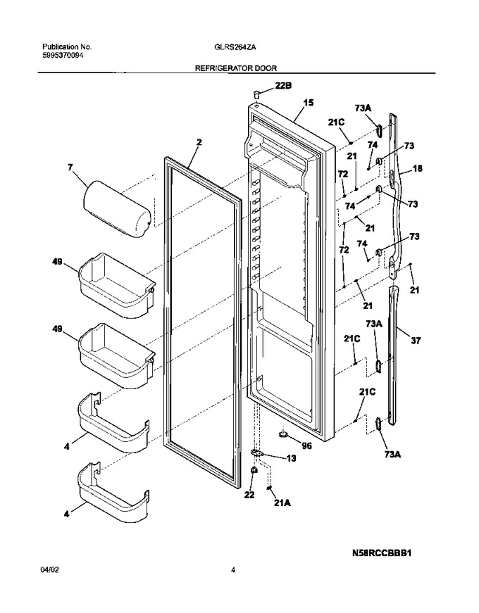 Diagram for GLRS264ZAW4