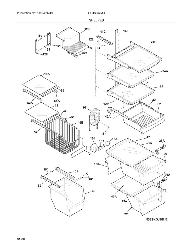 Diagram for GLRS267MDW0