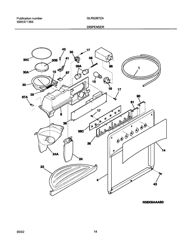 Diagram for GLRS267ZAW4