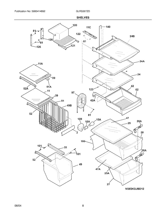 Diagram for GLRS267ZDW1