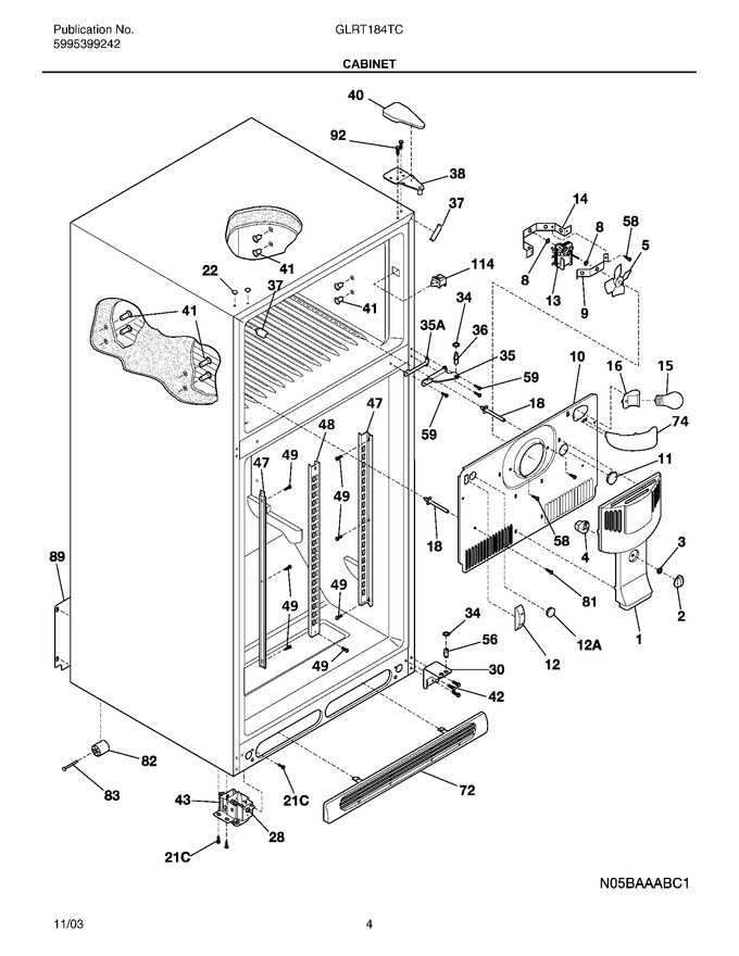 Diagram for GLRT184TCB3