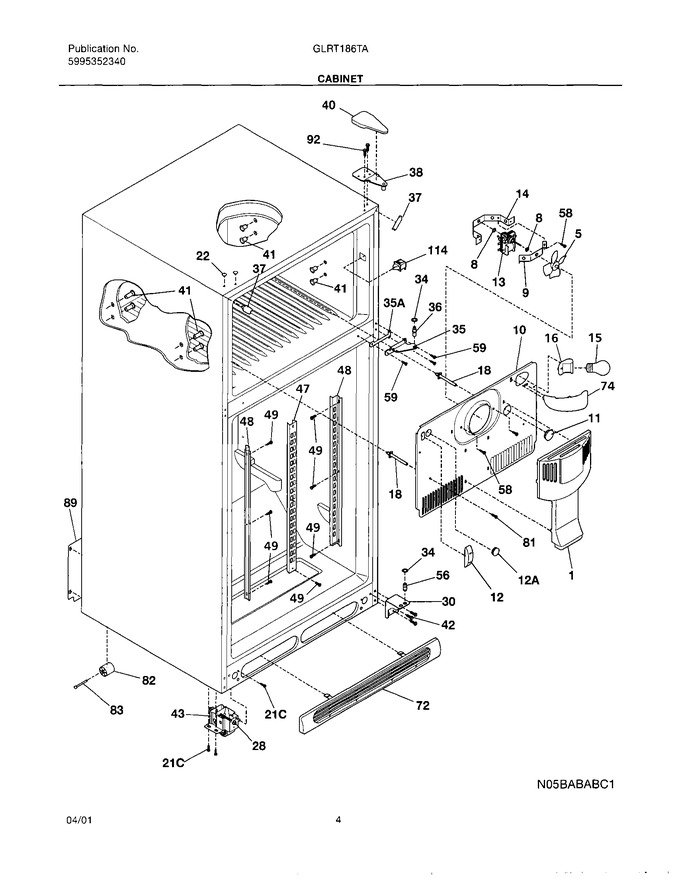 Diagram for GLRT186TAW0