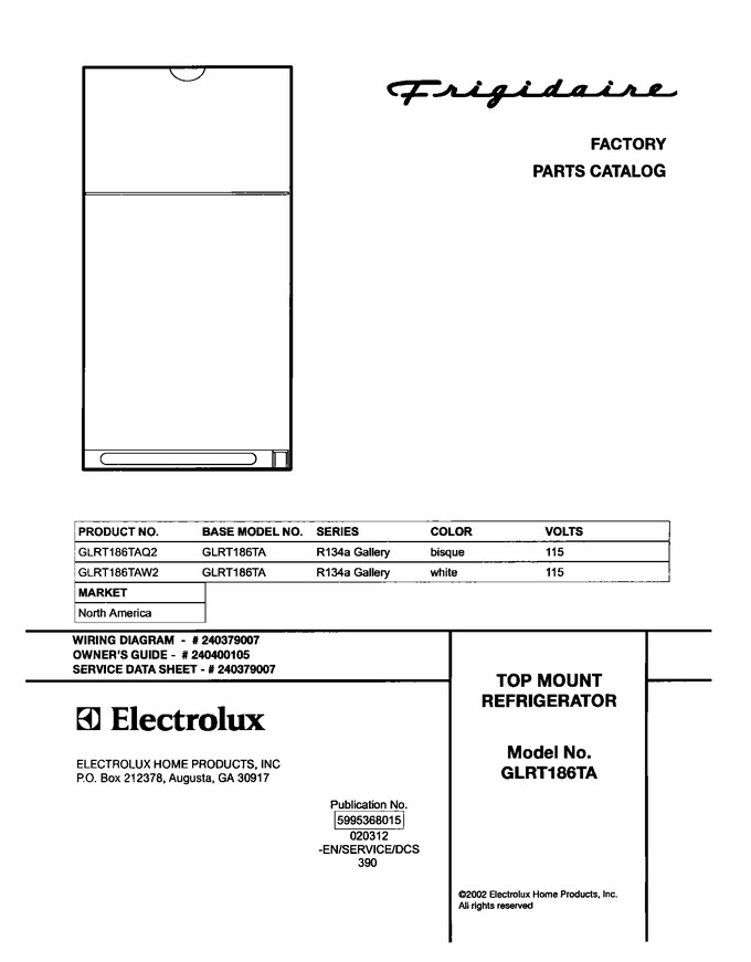 Diagram for GLRT186TAW2