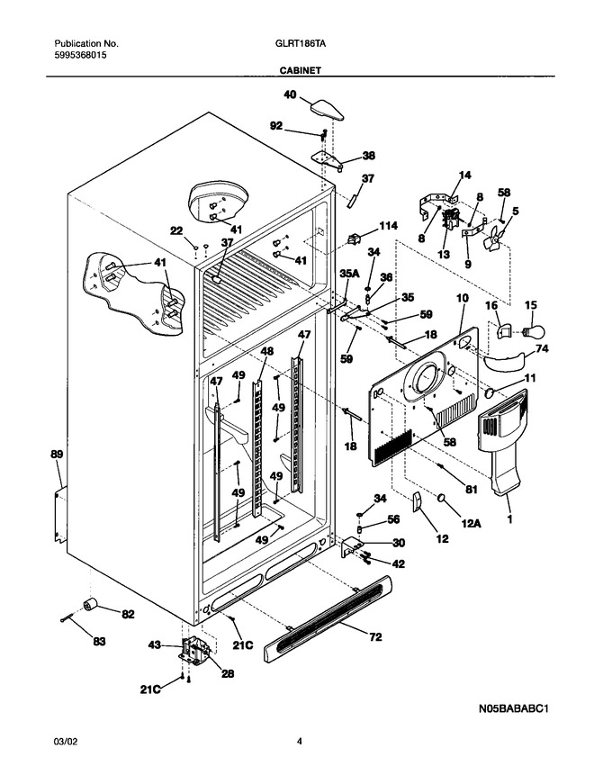 Diagram for GLRT186TAW2