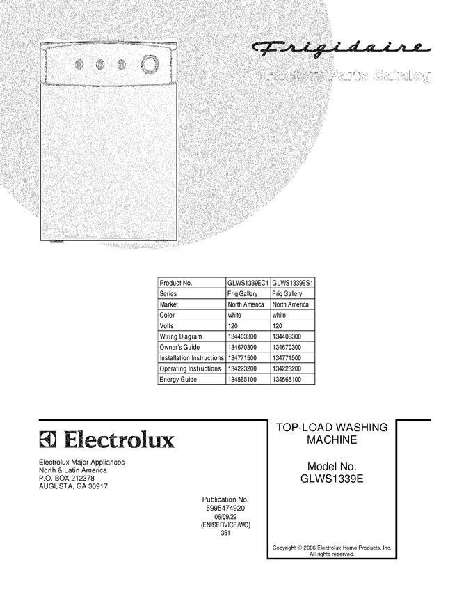 Diagram for GLWS1339ES1