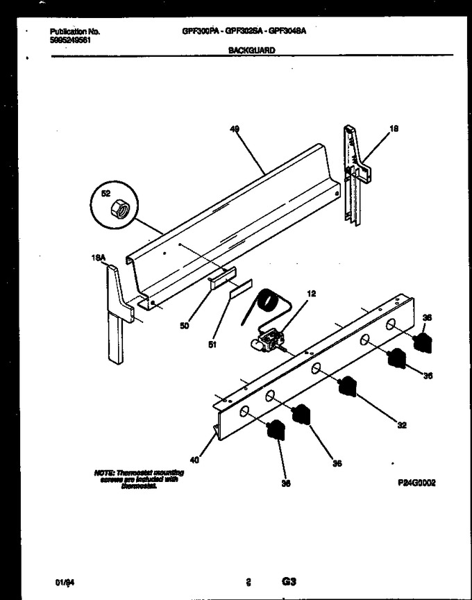 Diagram for GPF300PAWB