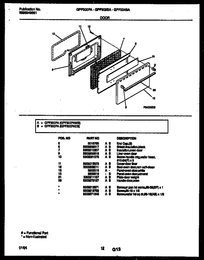 Diagram for GPF300PAWB