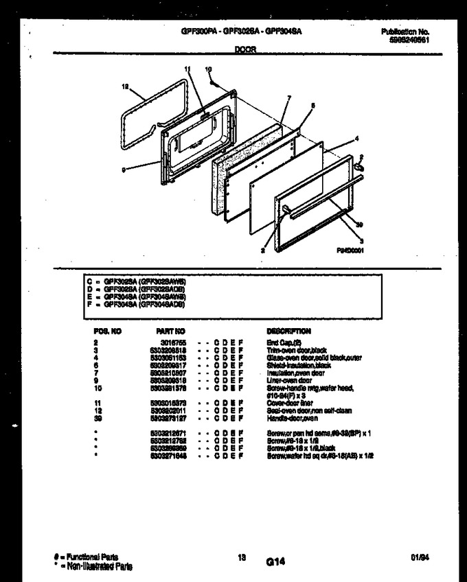 Diagram for GPF302SADB