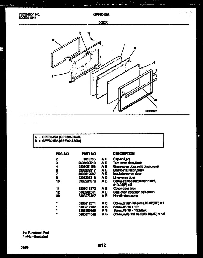 Diagram for GPF304SAWA