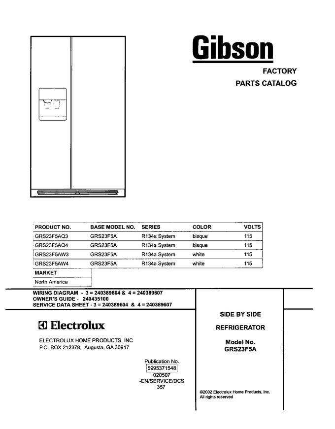 Diagram for GRS23F5AW4