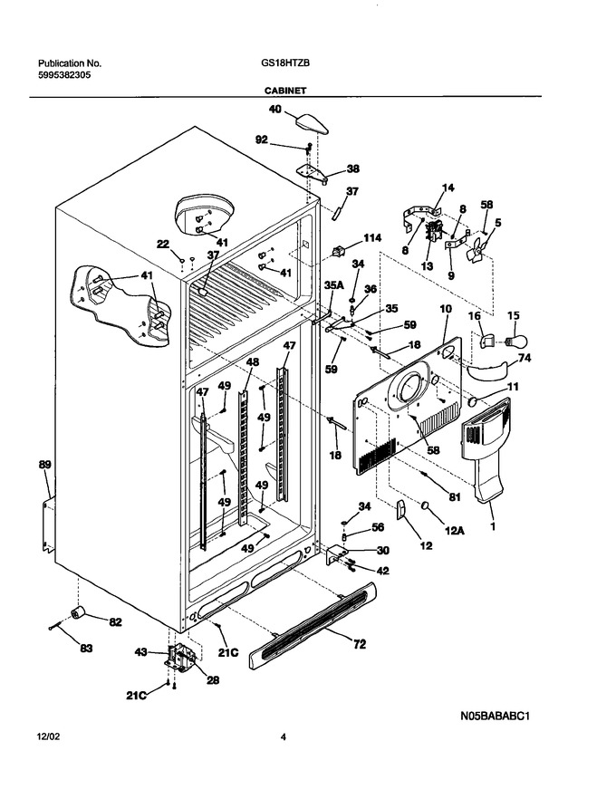 Diagram for GS18HTZBQ4