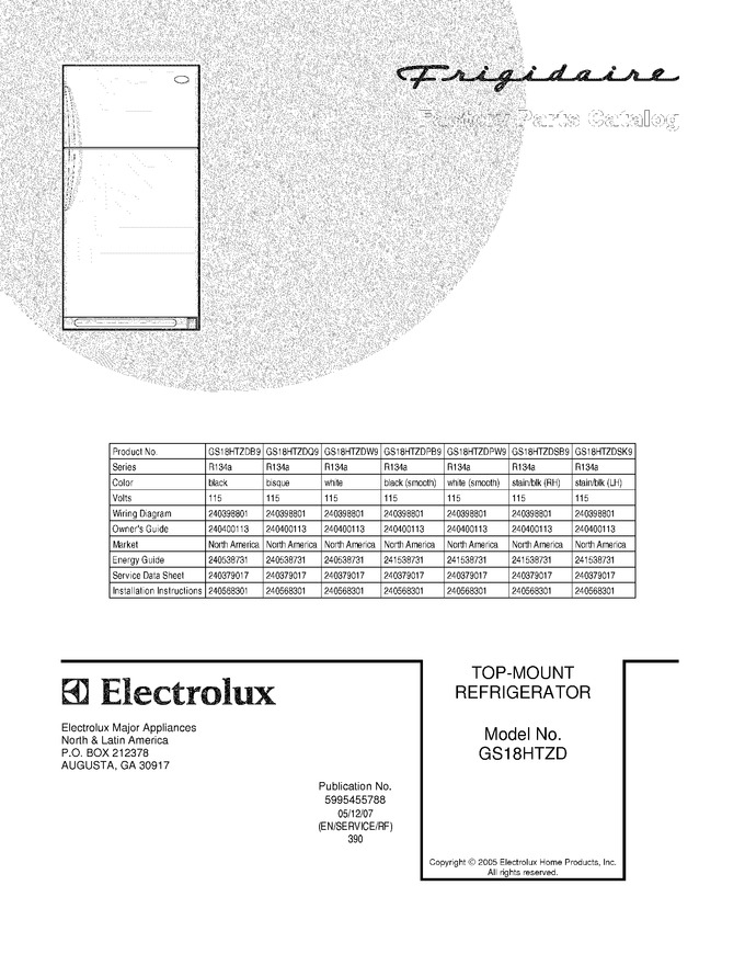 Diagram for GS18HTZDPB9