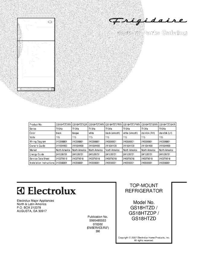 Diagram for GS18HTZDSKB