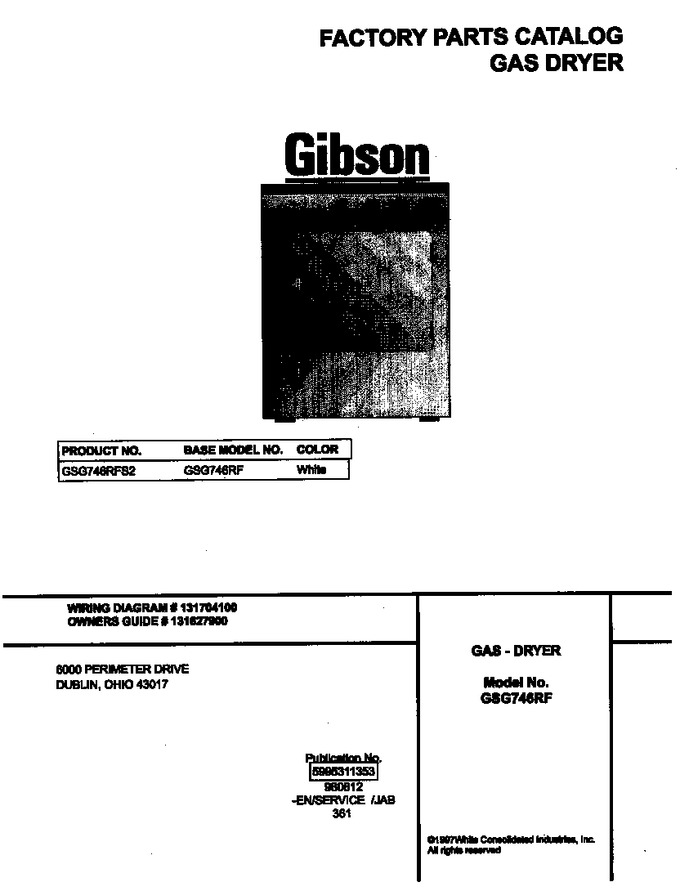 Diagram for GSG746RFS2