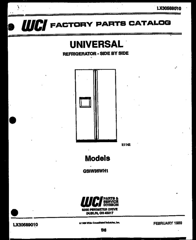 Diagram for GSIW36HH1