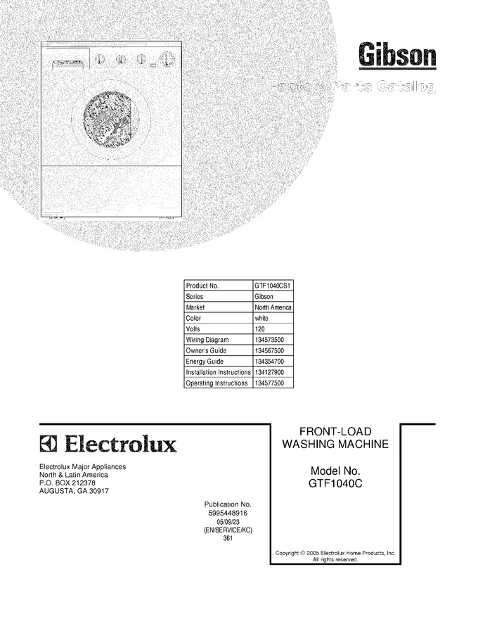 Diagram for GTF1040CS1