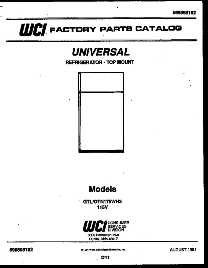 Diagram for GTN175WJ3