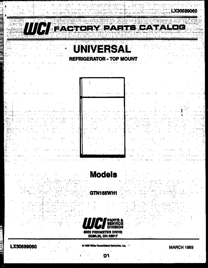 Diagram for GTN155WHE1