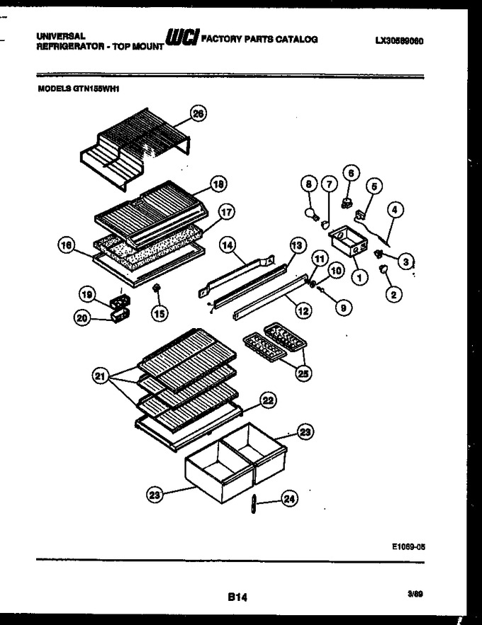 Diagram for GTN155WHL1