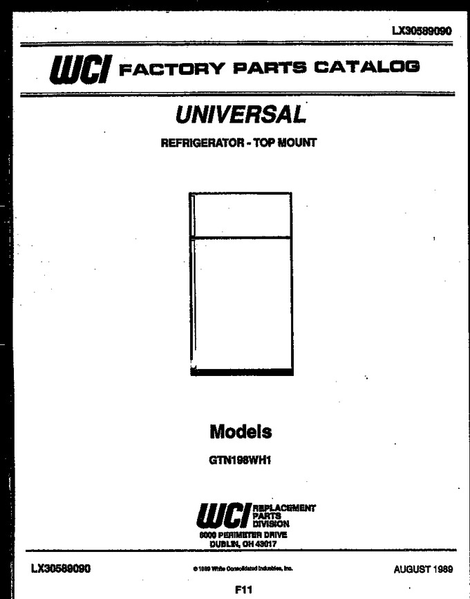 Diagram for GTN198WHW1