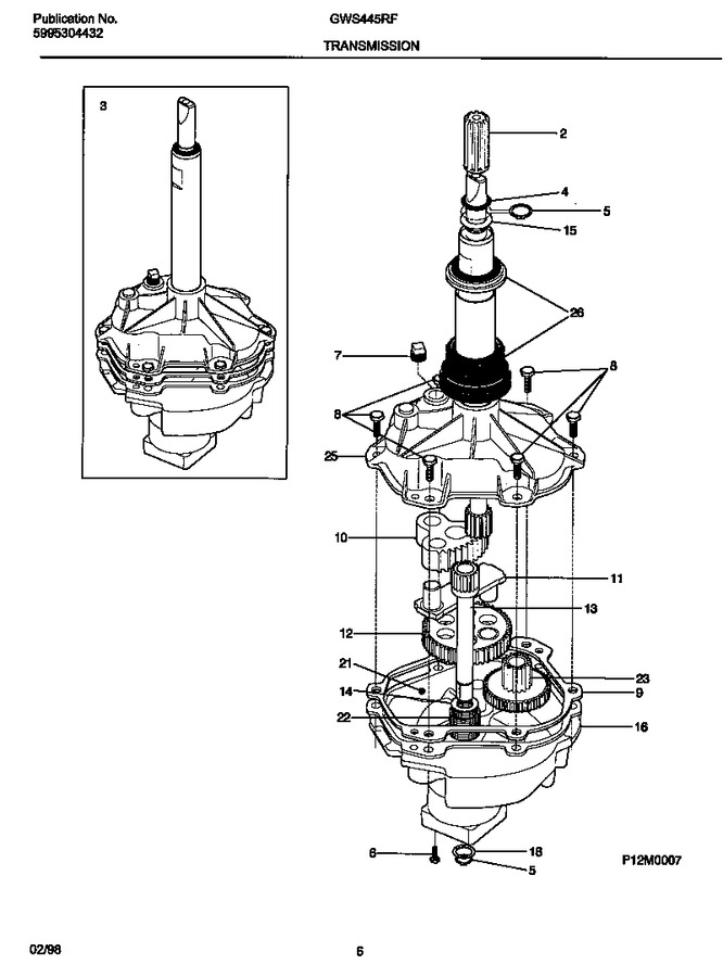 Diagram for GWS445RFS0