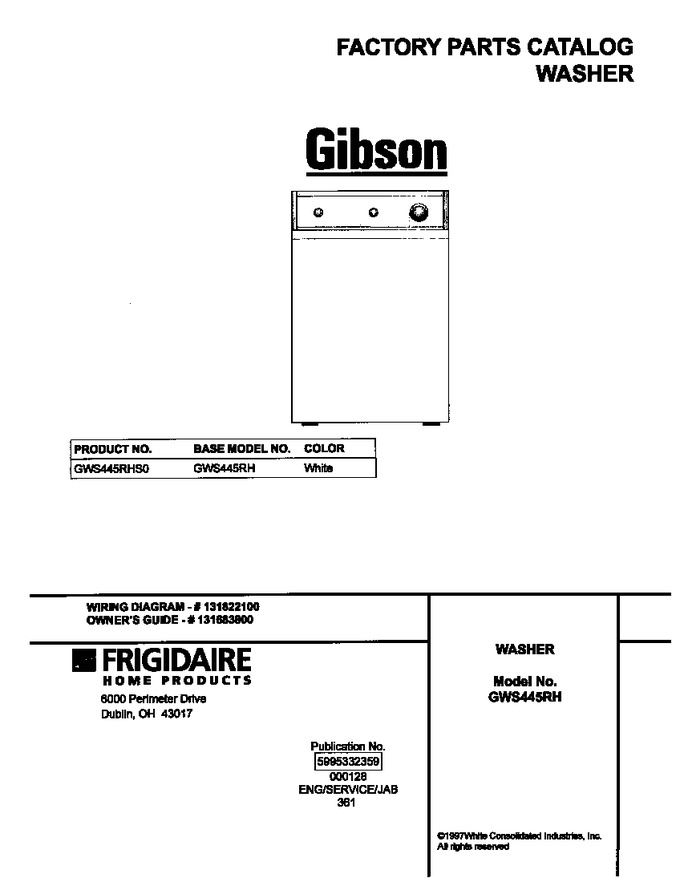 Diagram for GWS445RHS0